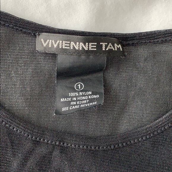 Vivienne Tam hand beaded mesh sleeveless top - Picture 4 of 6